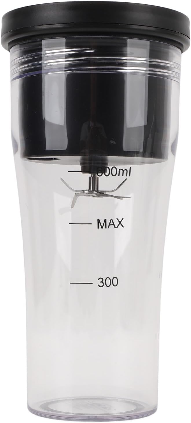 Portable Mini Blender, 600ml Shakes Blender 20oz USB Rechargeable IPX8 Double Gear 6 Blades 18000rpm 4000mAh with Cleaning Brush Blender Cup for Shakes Juice