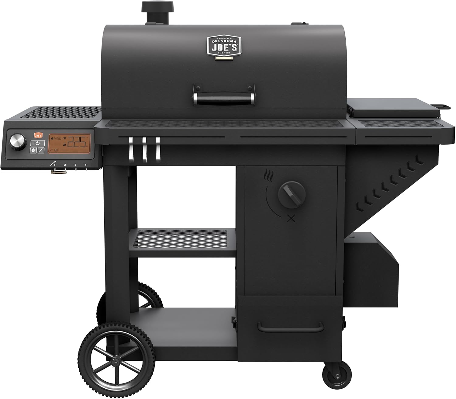 Oklahoma Joe's Tahoma Auto-Feed Charcoal 900 Deluxe Smoker and Grill, Black - 24203105