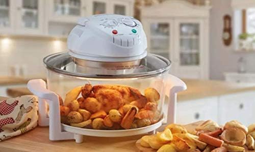 Electric Air Fryer Turbo Convection Oven Roaster Steamer,Halogen Oven Countertop Great for French Fries & Chips