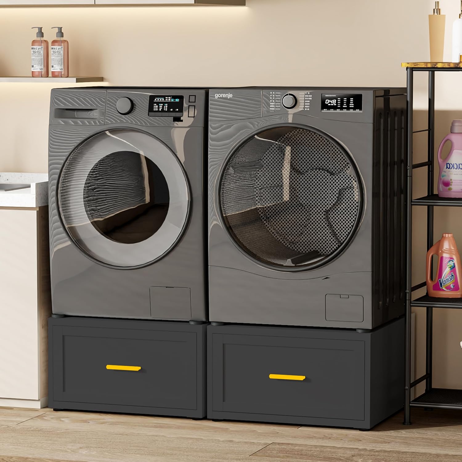 2 Pack Heavy Duty Washer and Dryer Pedestals, 28