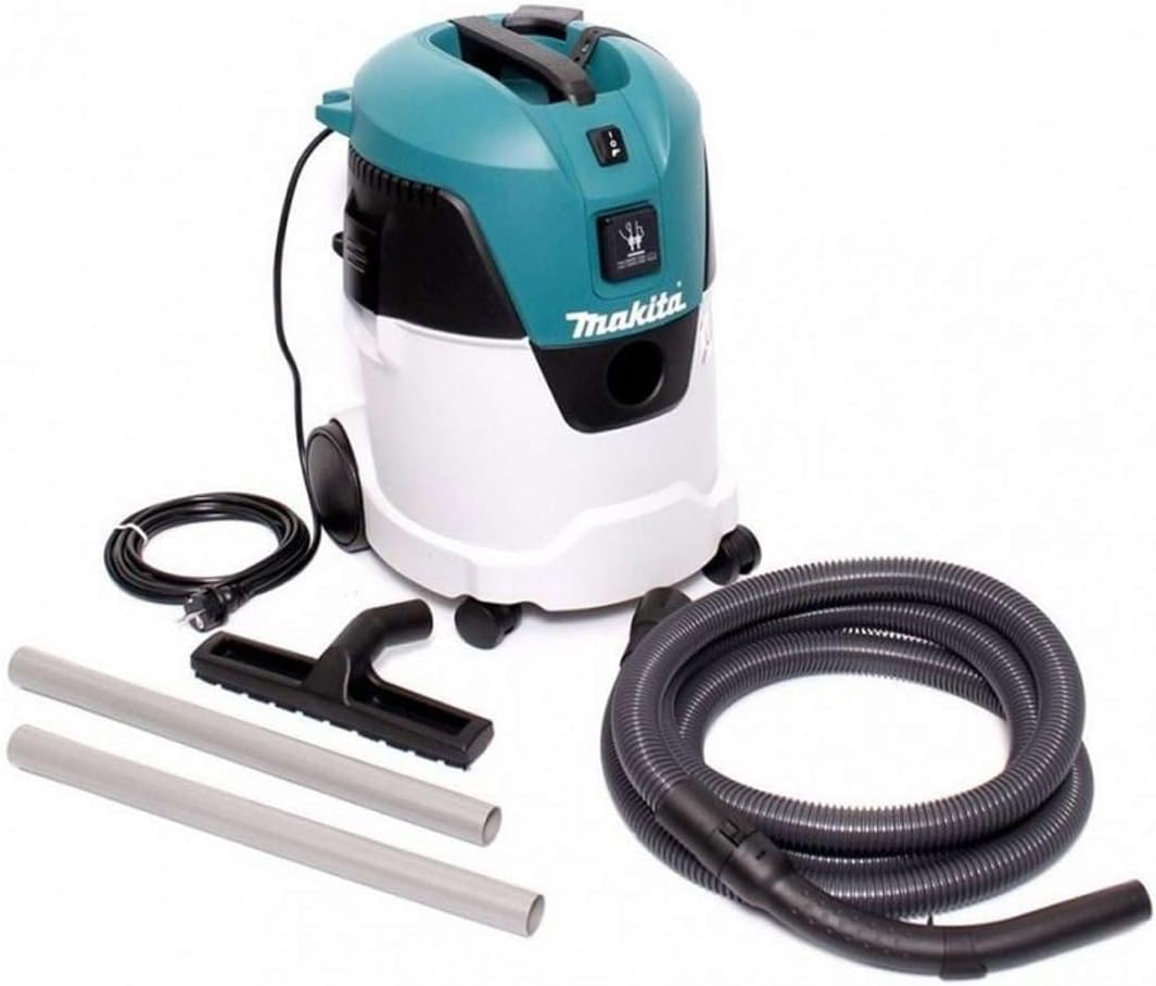 Makita VC2512L Staubsauger Klasse L, 25 l,1000 W, 230 V, Schwarz, Blau, Metallisch