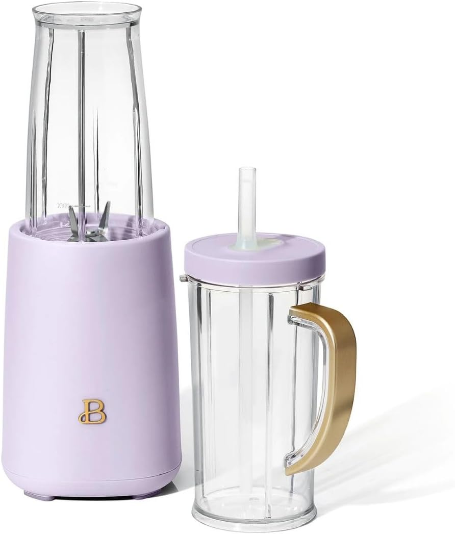 Beautiful 12-Piece Personal Blender, 285W, To-Go Cup, Blend & Grind (Lavender)