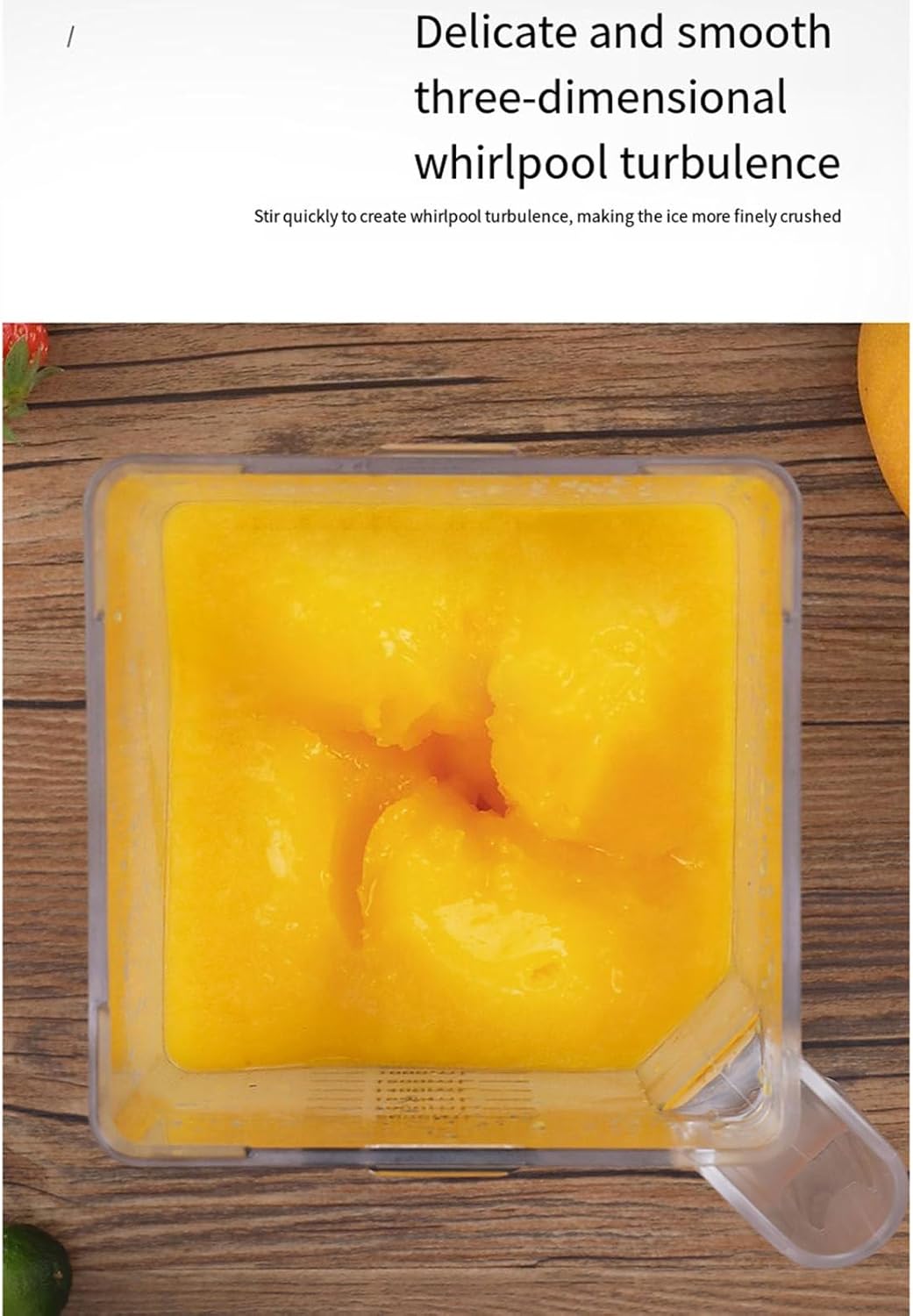 Commercial Blender and Smoothie Machine, Button Speed Adjustment, with Sound Insulation Cover, 2L Large Capacity,Grey