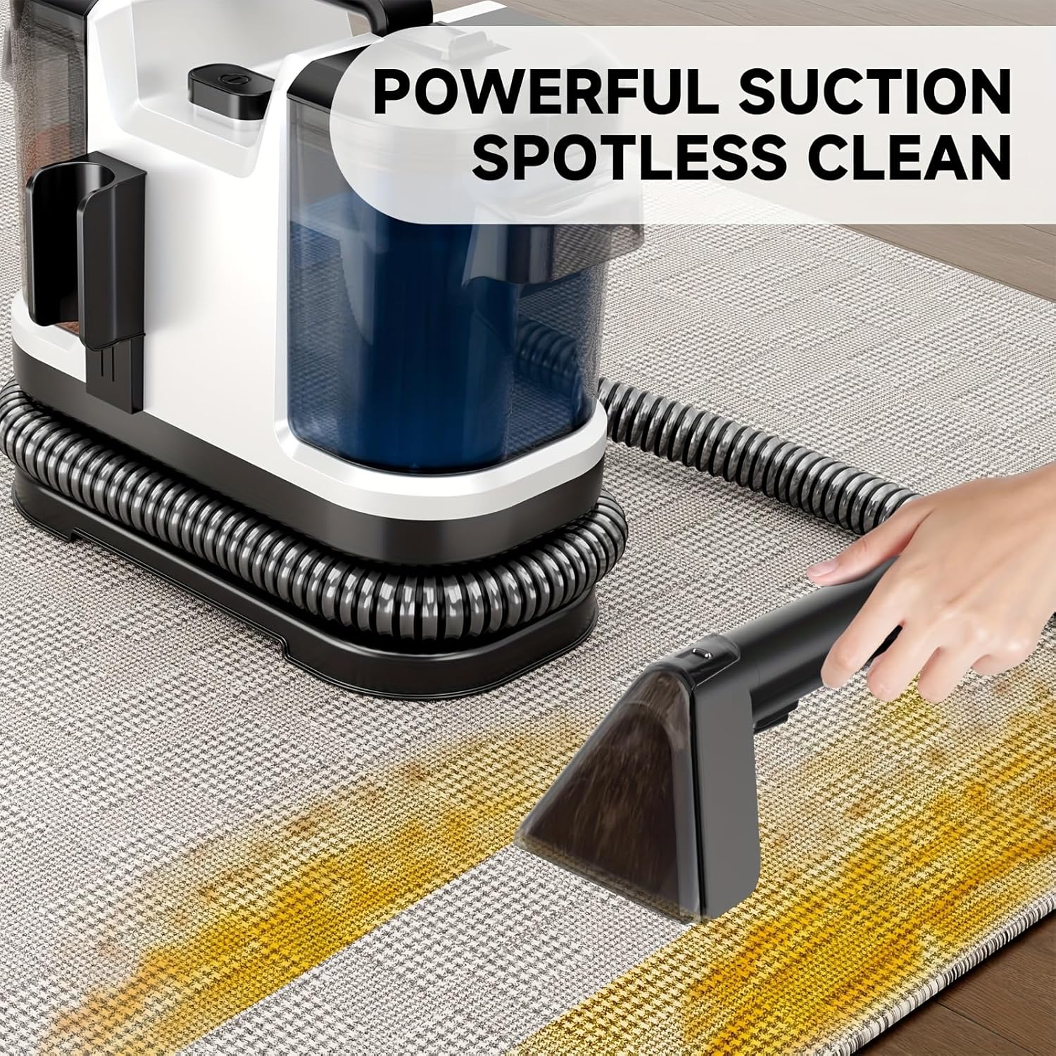 KIKETECHFabric Cleaning Vacuum Cleaner, Powerful Stick Vacuum, 8 in 1 Vacuum Cleaners, Rechargeable Vacuum Pet for Hair, Carpet, Hardfloor，Y10