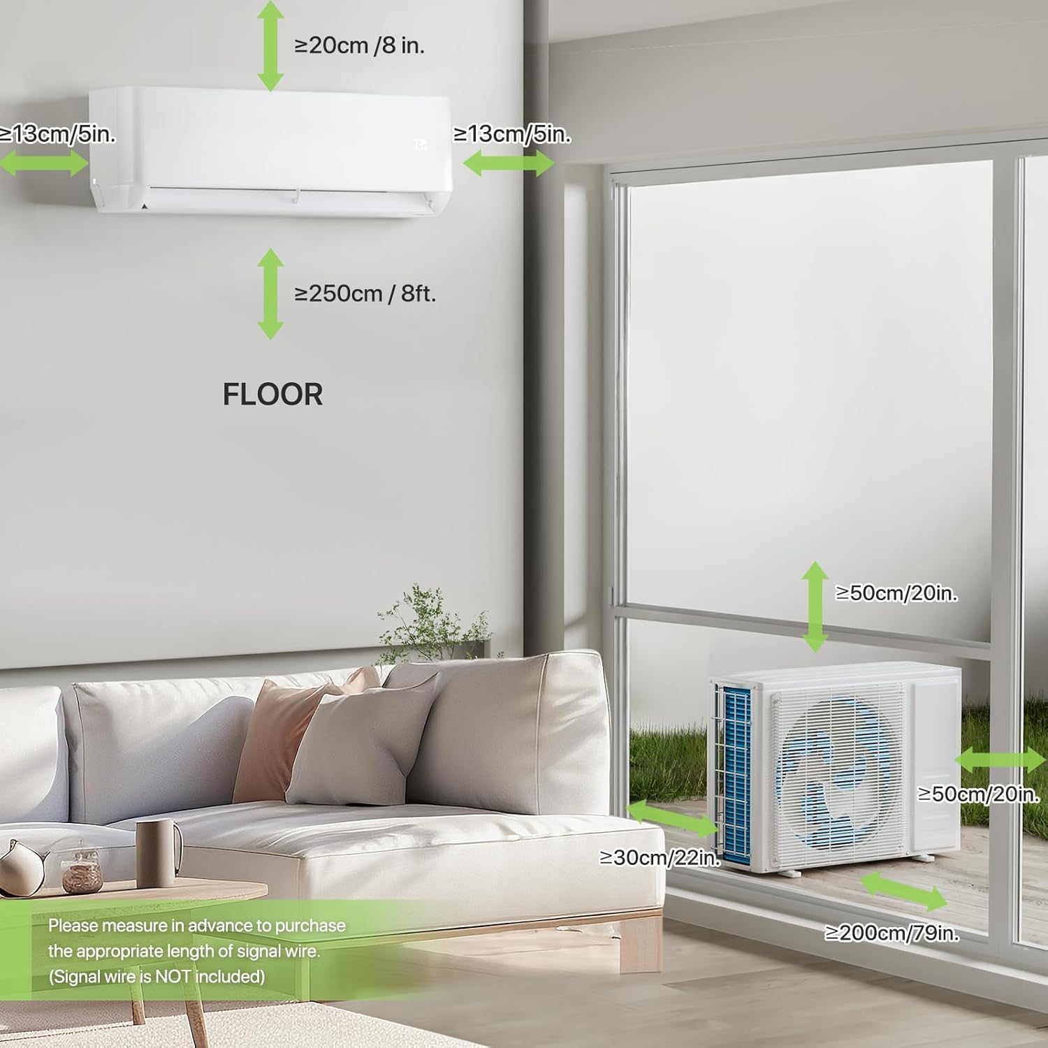 Magshion 12000 BTU Mini Split AC with Heat Pump, 1 Ton Pre-Charged 22 SEER2 Inverter Air Conditioner, 115V, WiFi Enabled & Voice Control, Cools Rooms Up to 550 Sq. Ft