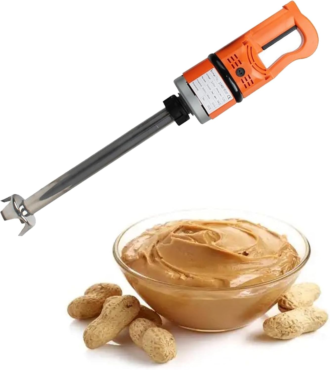 500W Electric Stick Blender 377mm stirring rod 12000r/min Heavy Duty Handheld Blender, Commercial Immersion Blender,Multi-Purpose Portable Mixer