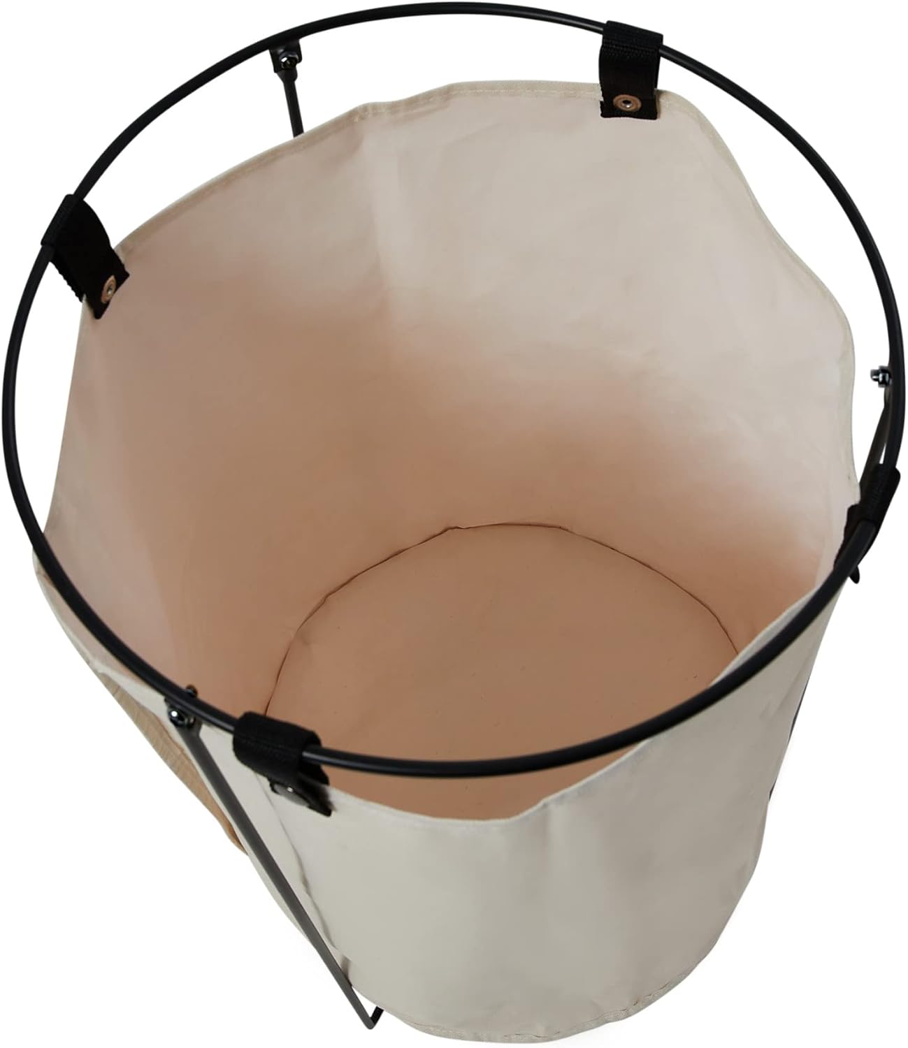 Household Essentials Iron Laundry Hamper with Removable Bag