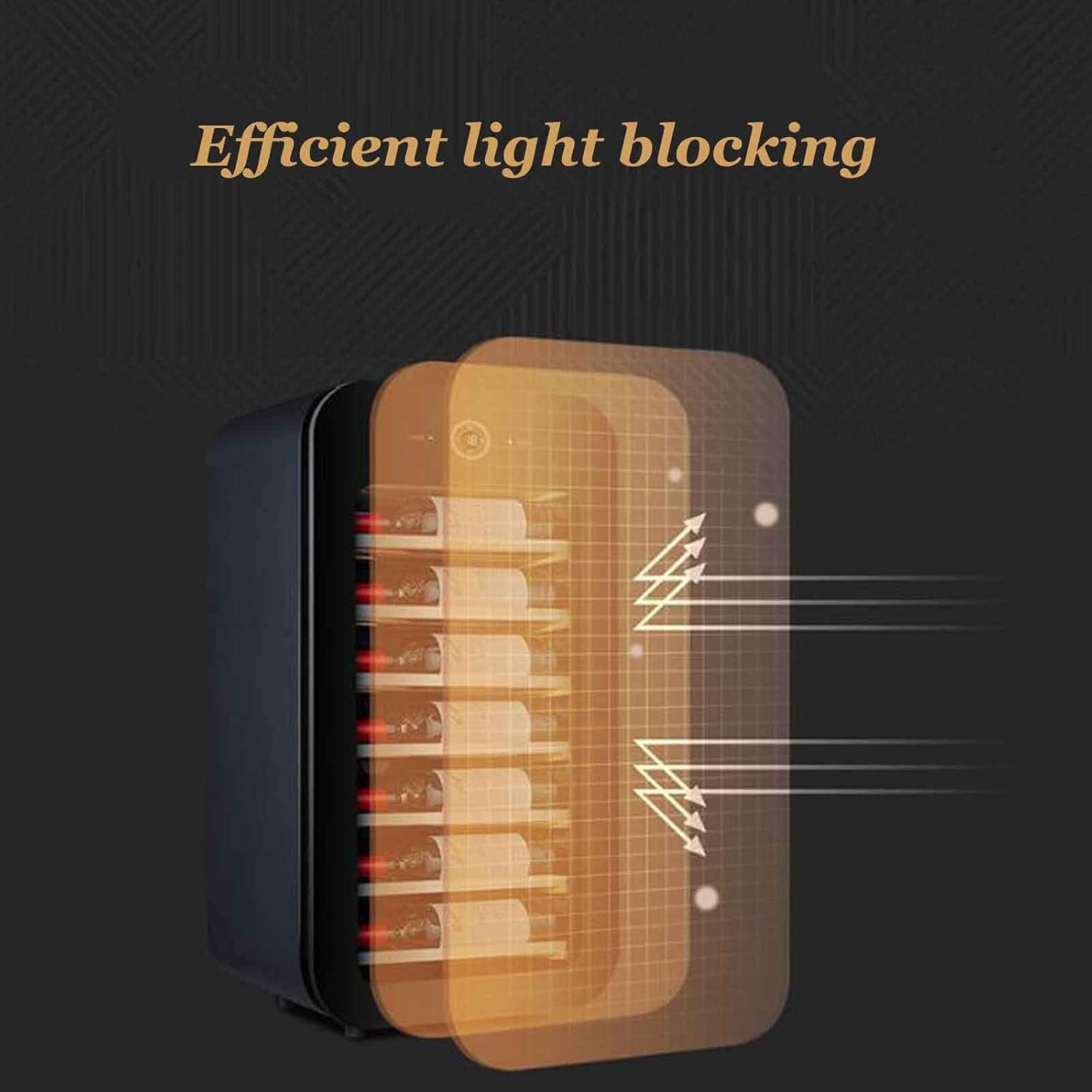 Wine Cooler,Beverage Refrigerator Cooler Constant Temperature Moisturizing Mini Fridge Ultra-thin Compressor Fridge Perfect for Home Bar Office Can Hold 22 Bottles Of Red Wine