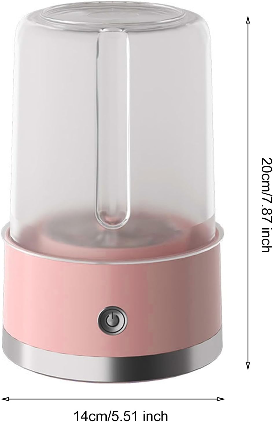 Portable Washing Machine 1L,Rechargeable Mini Laundry Machine,4000mAh Battery,Portable Laundry Machine for Underwear Small Clothes,Suitable for Apartment,Hotel,Camping,RV (Pink)