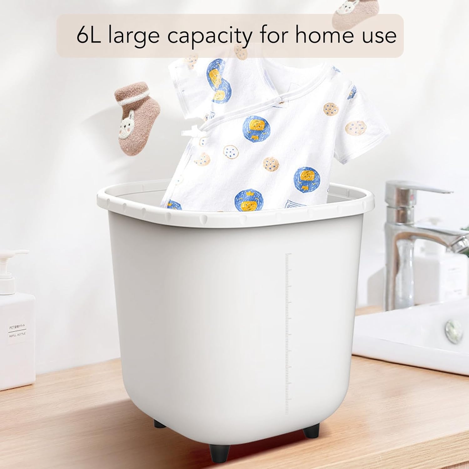 Mini Clothes Washer Travel Washing Machine Personal Washing Machine Countertop Washing Machine for Small Spaces Apartments Rvs Dormitories and Compact Living Situations