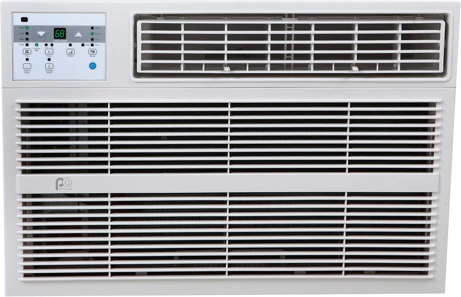 Perfect Aire 3PACH8000 8,000 BTU Window Air Conditioner with Electric Heater, 300-350 Sq. Ft. Coverage