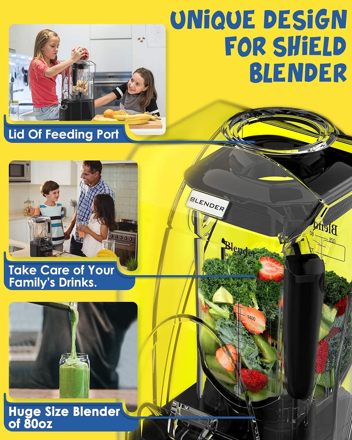 Commercial Quiet Blender K90 Grey with Black