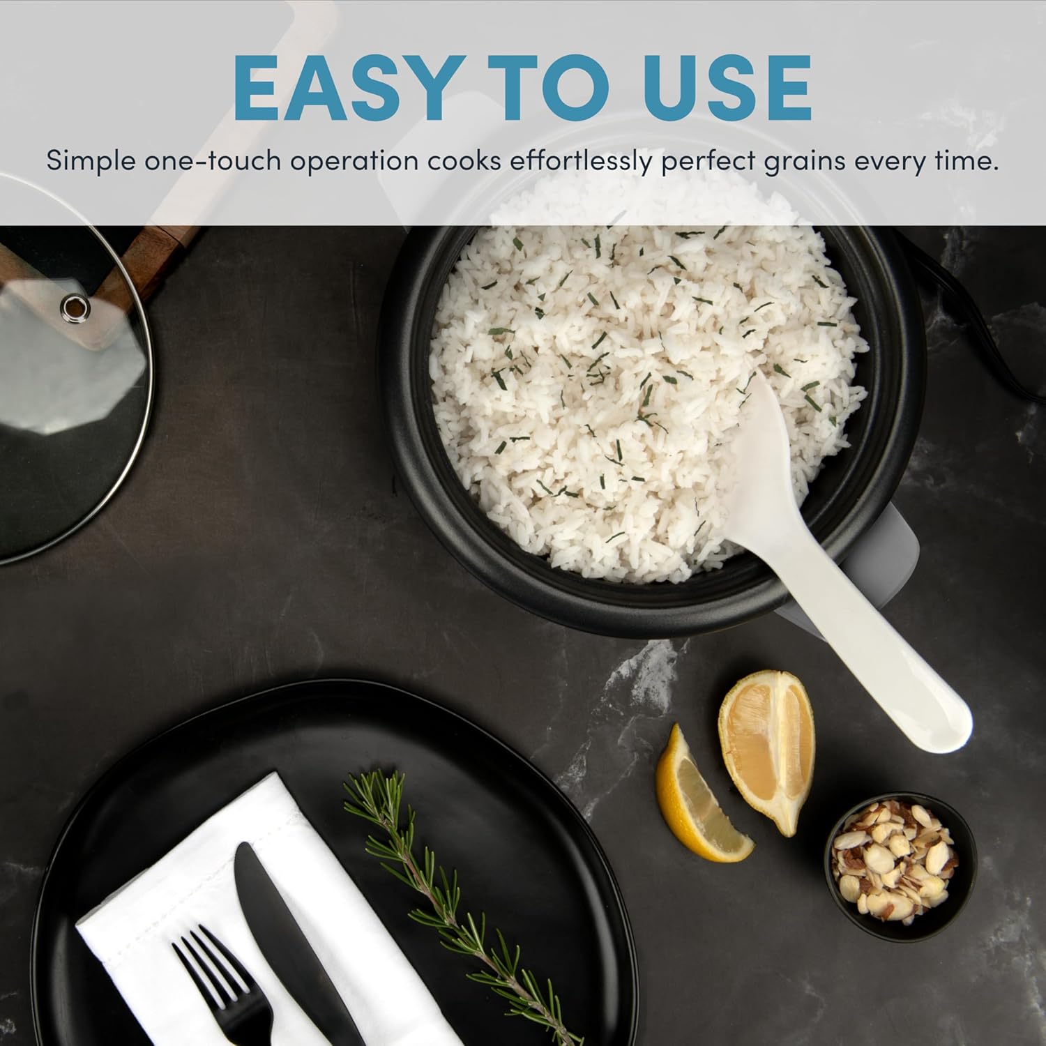 Nostalgia Retro Compact Countertop Microwave Oven - 0.7 Cu. Ft. - 700-Watts & Aroma Housewares Aroma 6-cup (cooked) 1.5 Qt. One Touch Rice Cooker, White (ARC-363NG)