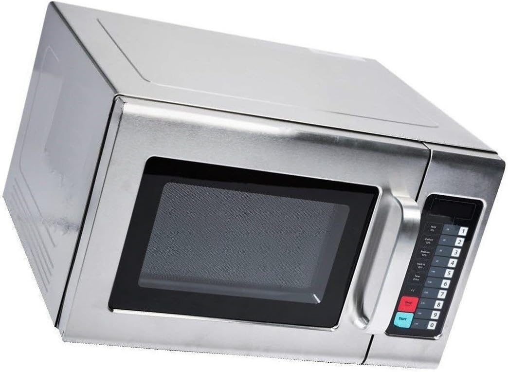 Microwave Special Offer Stainless Steel Commercial Microwave with Push Button Control - 120V, 1200W Now on Sale Price (Stainless Steel, 1.2 cu. ft 1200W)