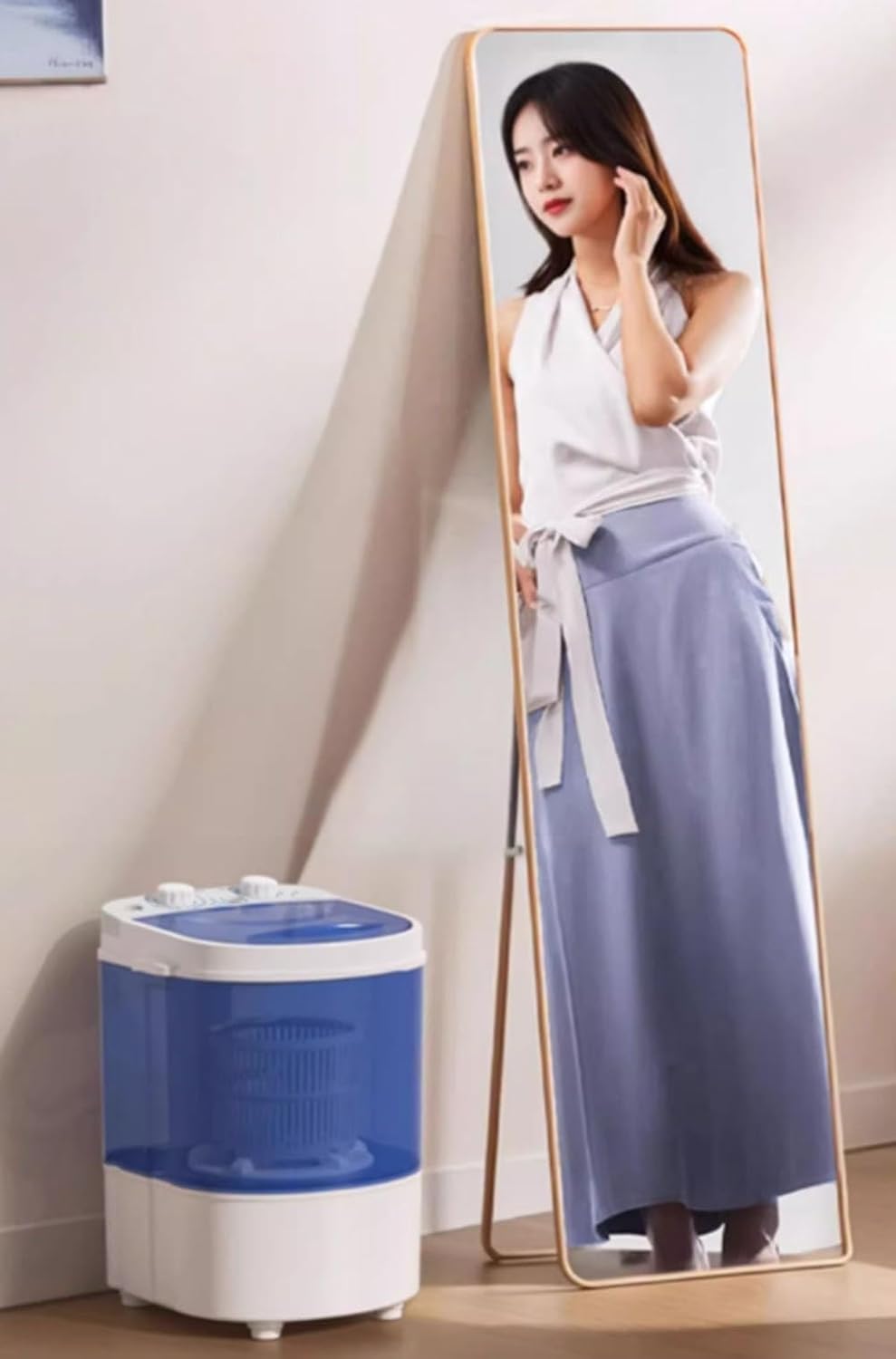 Portable Washing Machine Washer, Small Washer For RV, Travel, Dorm, Apartment, Semi-automatic Laundry For Underwear, Baby Clothes, Time-saving