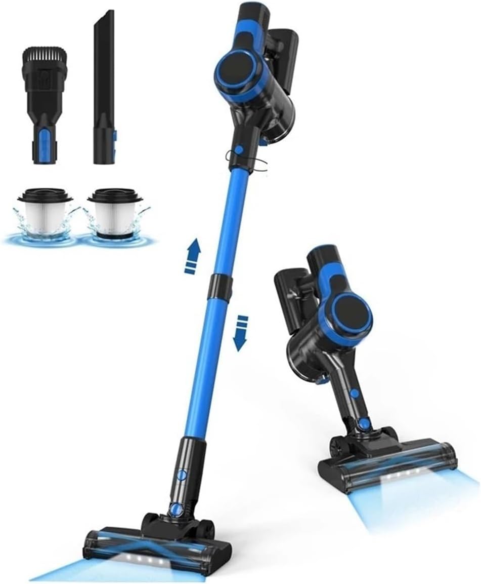 Cordless Vacuum Cleaner | 6-in-1 Lightweight Stick | Rechargeable Battery | Compatible with Devoac V50 for Home Cleaning