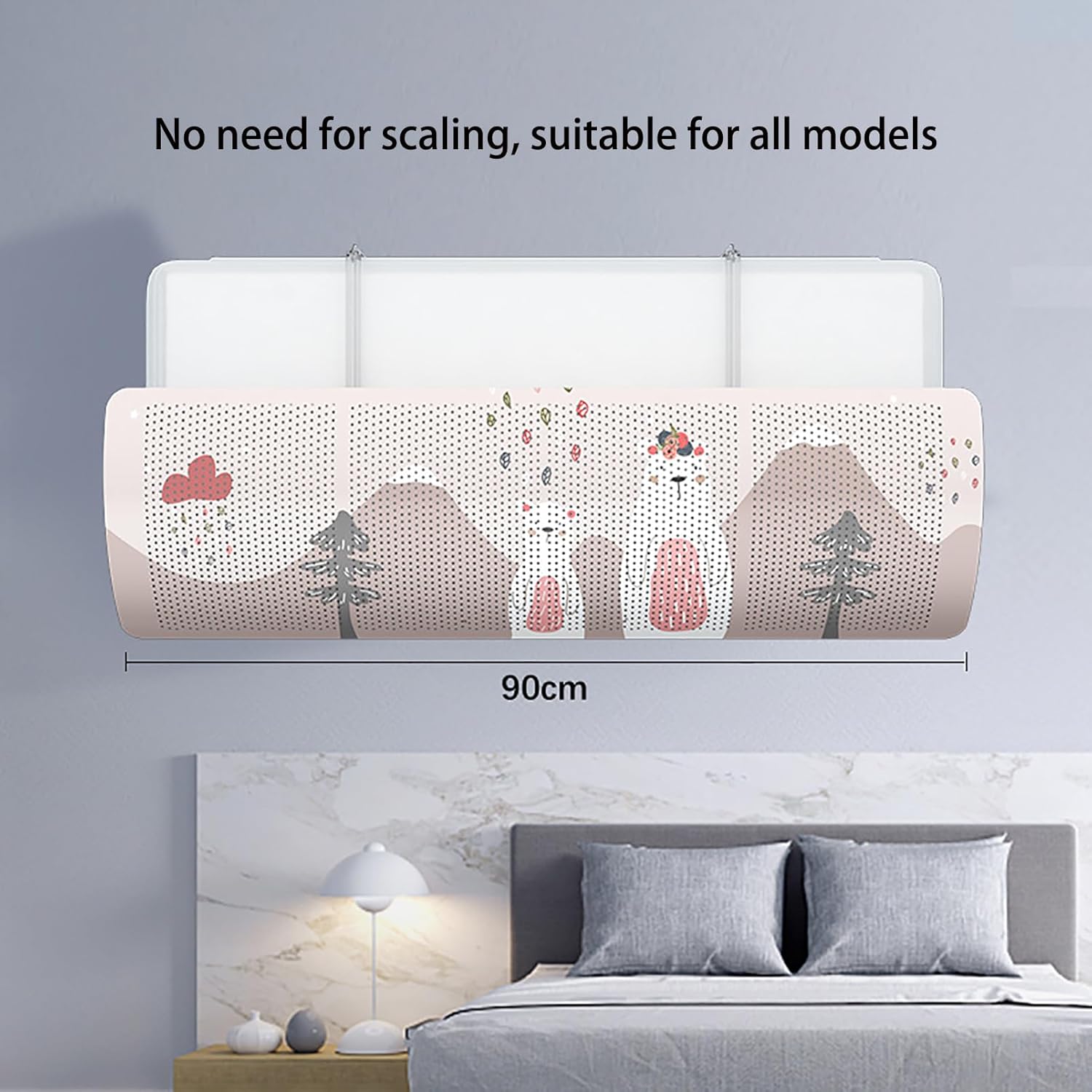 Air Conditioner r Wall-Mounted Air Conditioner Wind Shield Adjustable Wind r for Living Room, Study Room, Bedroom (006 90x30cm)