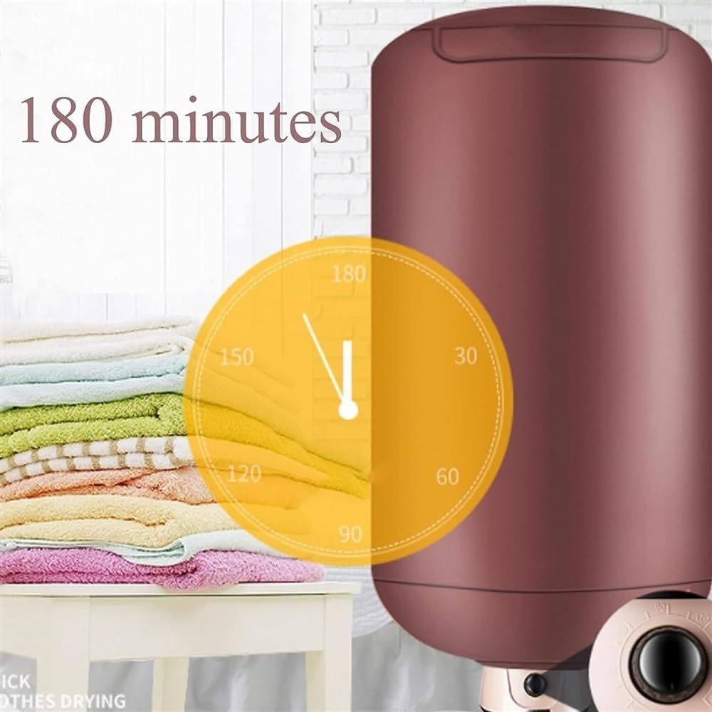Stand Style Clothes Dryers Indoor, 220v/900w Folding Mini Drying Rack with Constant Temperature 65±5℃ Weight Capacity 15kg One-Button Rotation to Adjust Temperature 0-180° Temperature Range