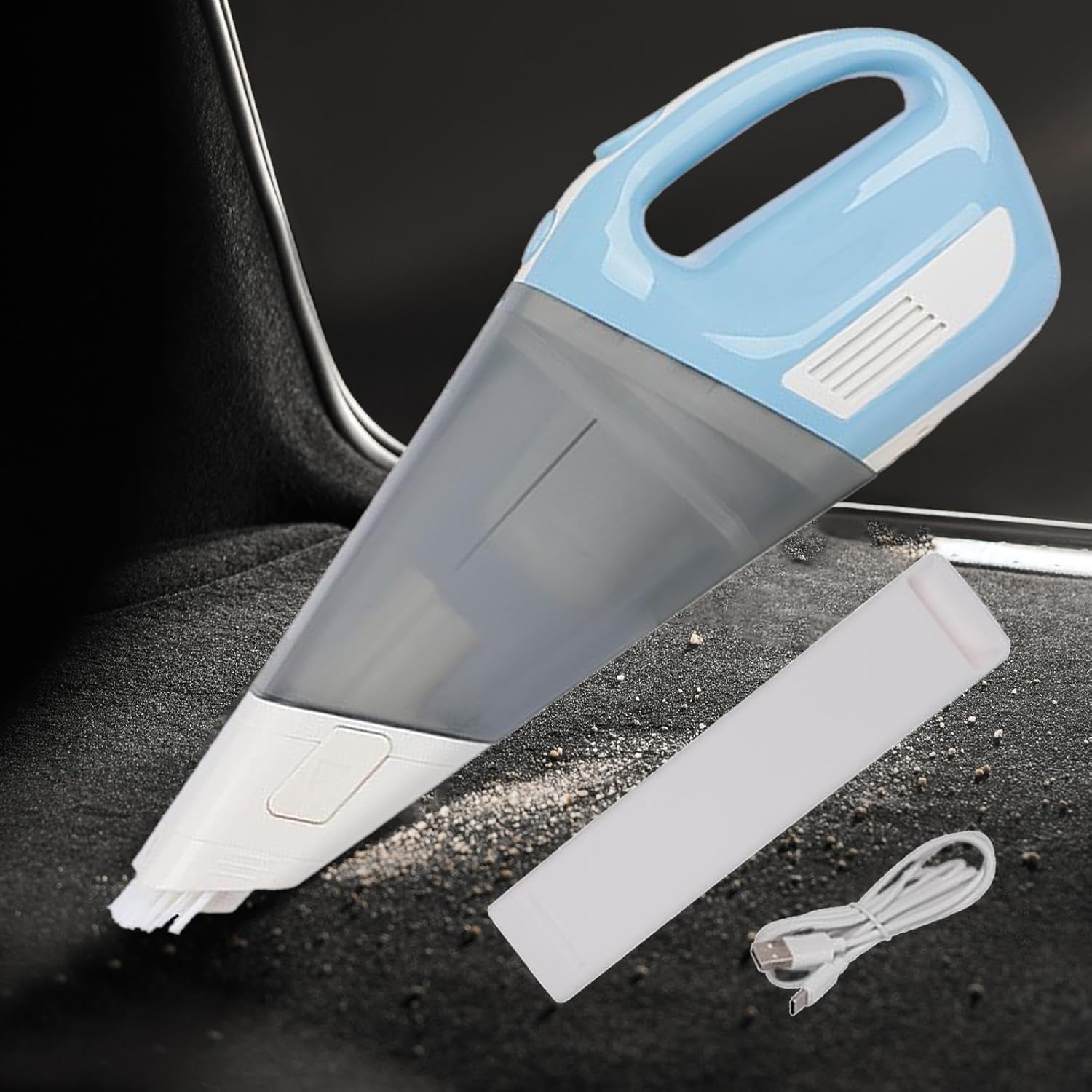 Mini Vacuum Cleaner Handheld Vacuum Lightweight Reusable Mini Car Vacuum Power Suction Cleaner for Shell Vehicle Pet Hair Car