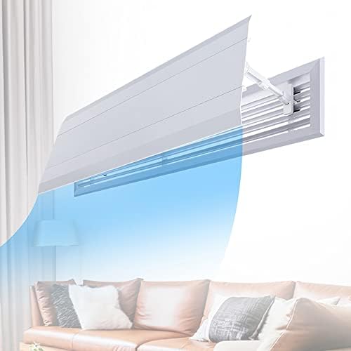 Central Air Conditioner Cold and Hot Air Outlet Deflector Universal Anti-Straight Wind Visor Cold Air Transfer Air Deflector Suitable for Office/Home Cooling/Heating Air Circulation