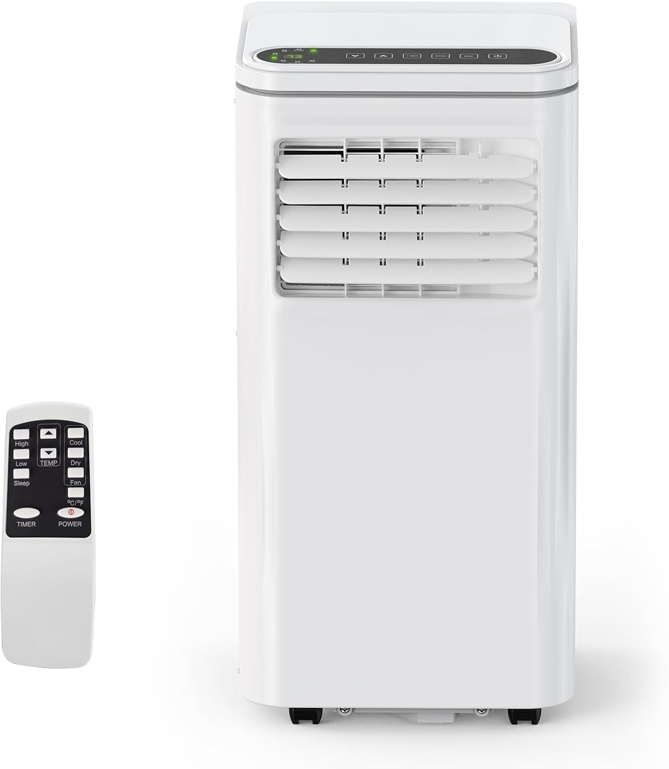 Garvee Portable Air Conditioners 8000 BTU, 4 in-1 Indoor Room AC Unit with Cooling, Dehumidifier, Fan & Sleep Modes, Portable AC with Remote Control for Home Office, 24H Timer, 2 Wind Speeds