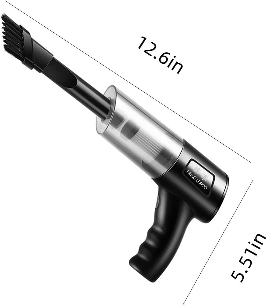 Cordless Handheld Car Vacuum Cleaner, 120w Powerful Suction Small Car Vacuum Cleaner, Multifunctional Accessories,Mini Dusts Buster with Filter Portable Vacuum Cleaner