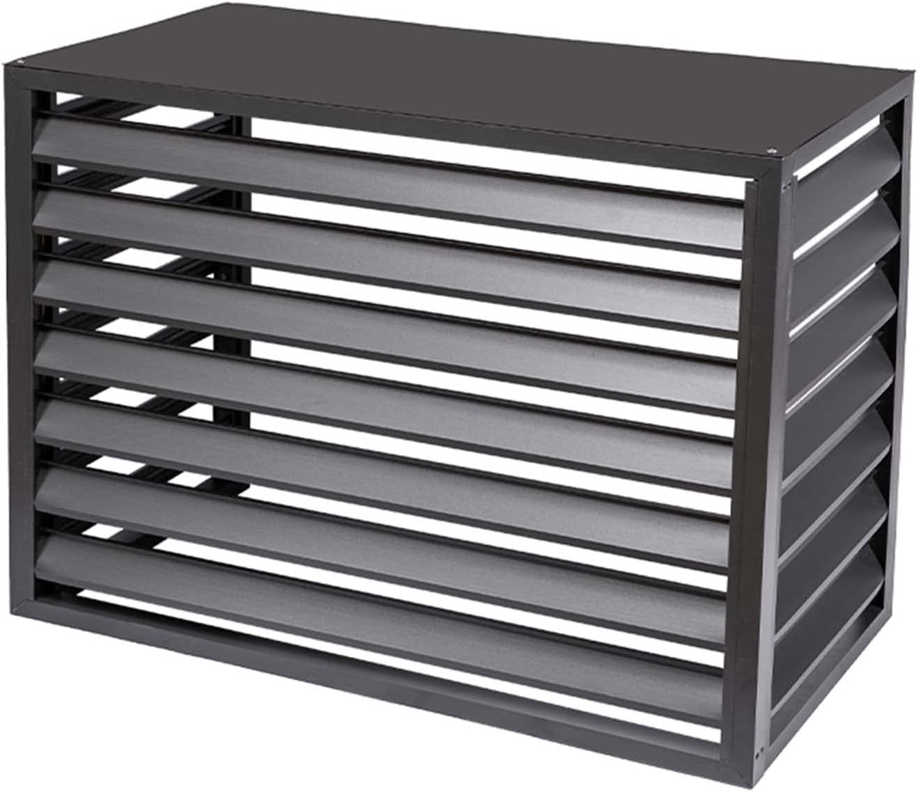 Outdoor Air Conditioning Cover Decorative Privacy Screen, Aluminum All-weather Central Air Conditioner Protection Cover For Outside Units,freestanding Enclosure to Cover Garbage Or Ac Units