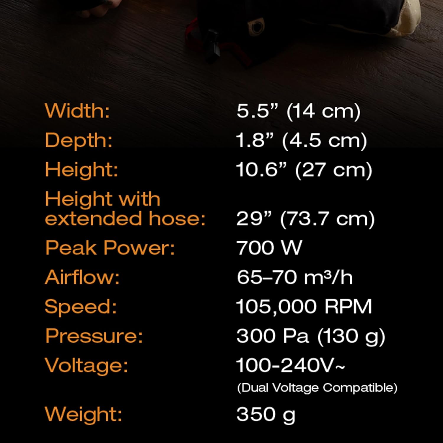 Hedgehog GO Portable Shoe & Gear Dryer – 105,000 RPM High-Speed Travel Boot & Glove Dryer | Compact 350g Lightweight Design | Dual-Voltage (100–240V), Adjustable Heat & Timer