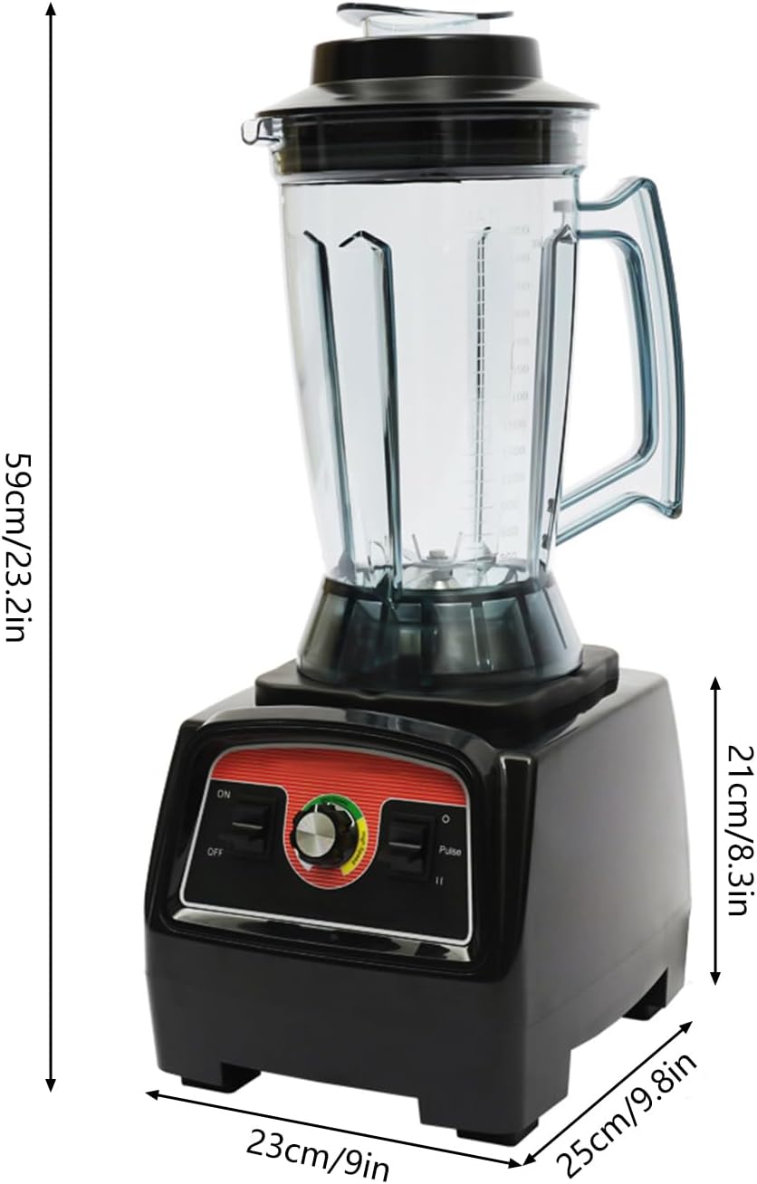 Professional Blender 2200W High Speed Smoothie Blender Food Processor For Shakes and Smoothies with Timer, Ice Crushers