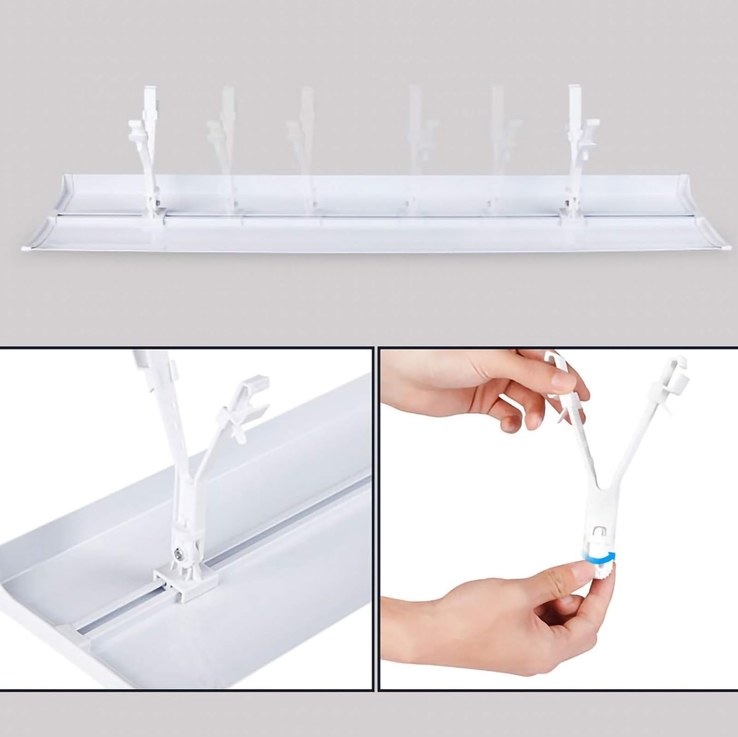 Air conditioner windshield Household Items Vertical Cylindrical Air Conditioner Deflector, Cool and Windless Universal Cabinet Air Conditioner Hood Guide Air, Office Air Conditioning Angle Adjust