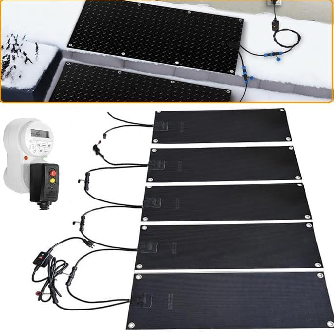 Snow Melting Walkway Mat with Timer, 10