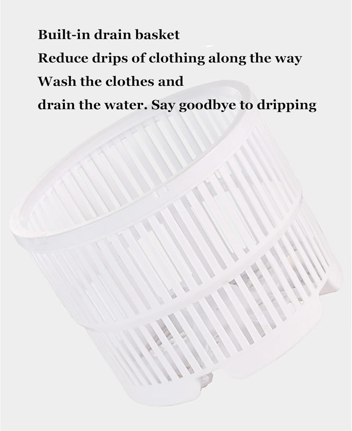 Portable Mini Washing Machine with Spin Dryer, Combo Compact Laundry Washer with Rotary Timer Controller for Home, Dorm, Apartment, RV, Travel, Outdoor