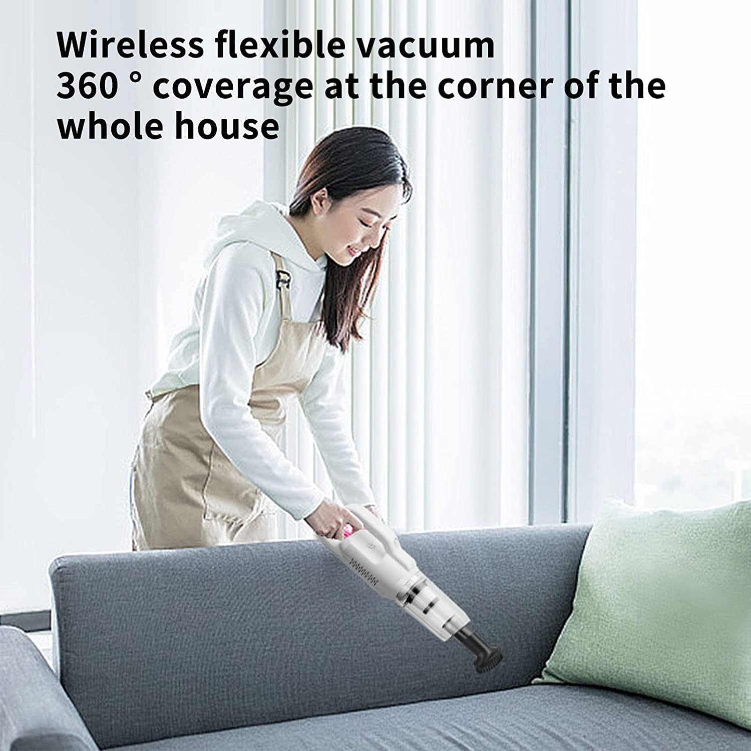 20000Pa Powerful Suction Cordless Vacuum Cleaner, 39.37