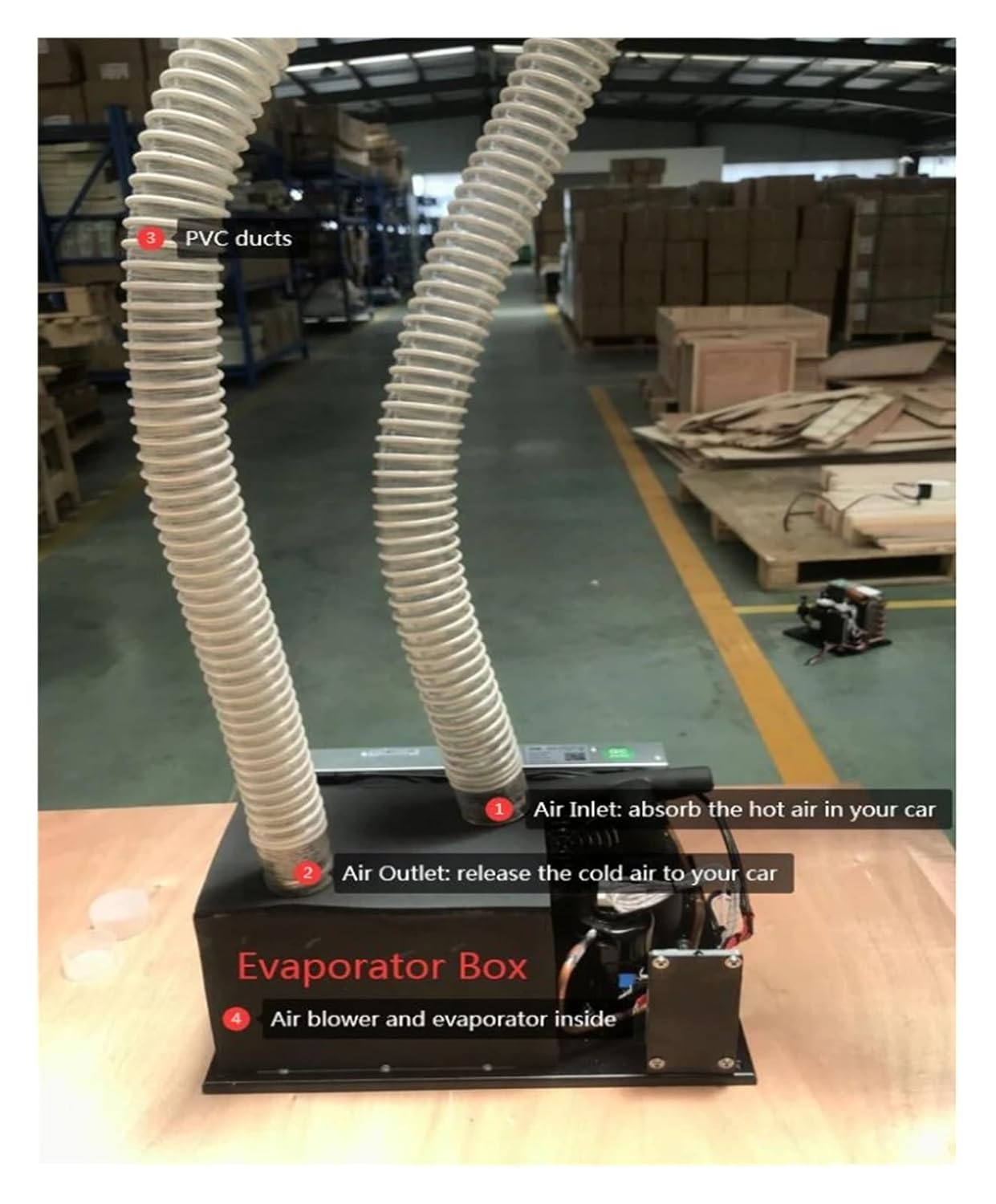 Micro DC Air Conditioner 24V, 700W Portable Cooling & Heating for Small Spaces, Electronics, Vehicles, R134A, Compact, Lightweight, High Efficiency