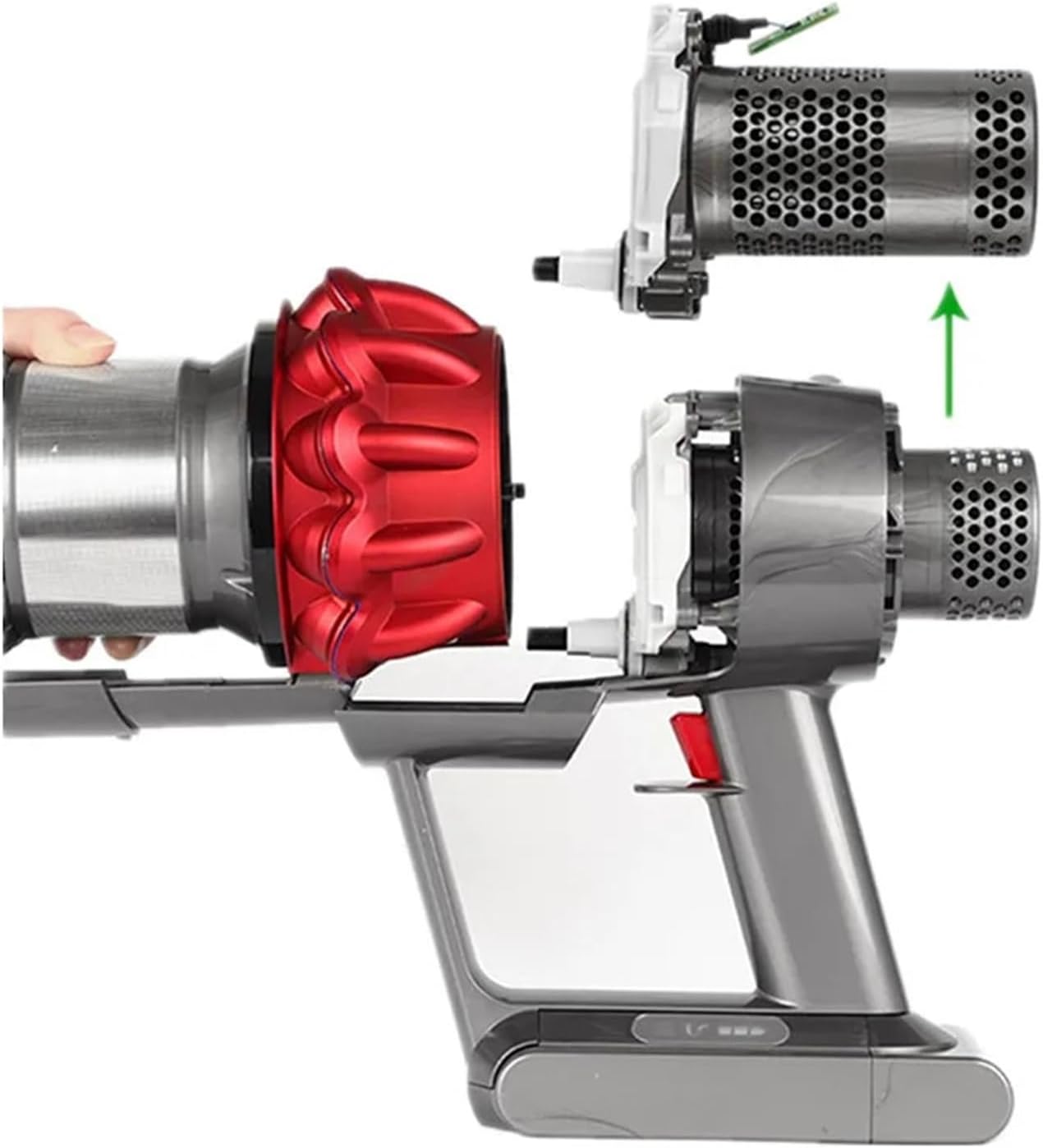 Motor，Compatible for Dyson，V10 SV12 Handheld Wireless Vacuum Cleaner Accessories Motorhead Assembly Engine Shell Spare Parts(Motor add Shell)