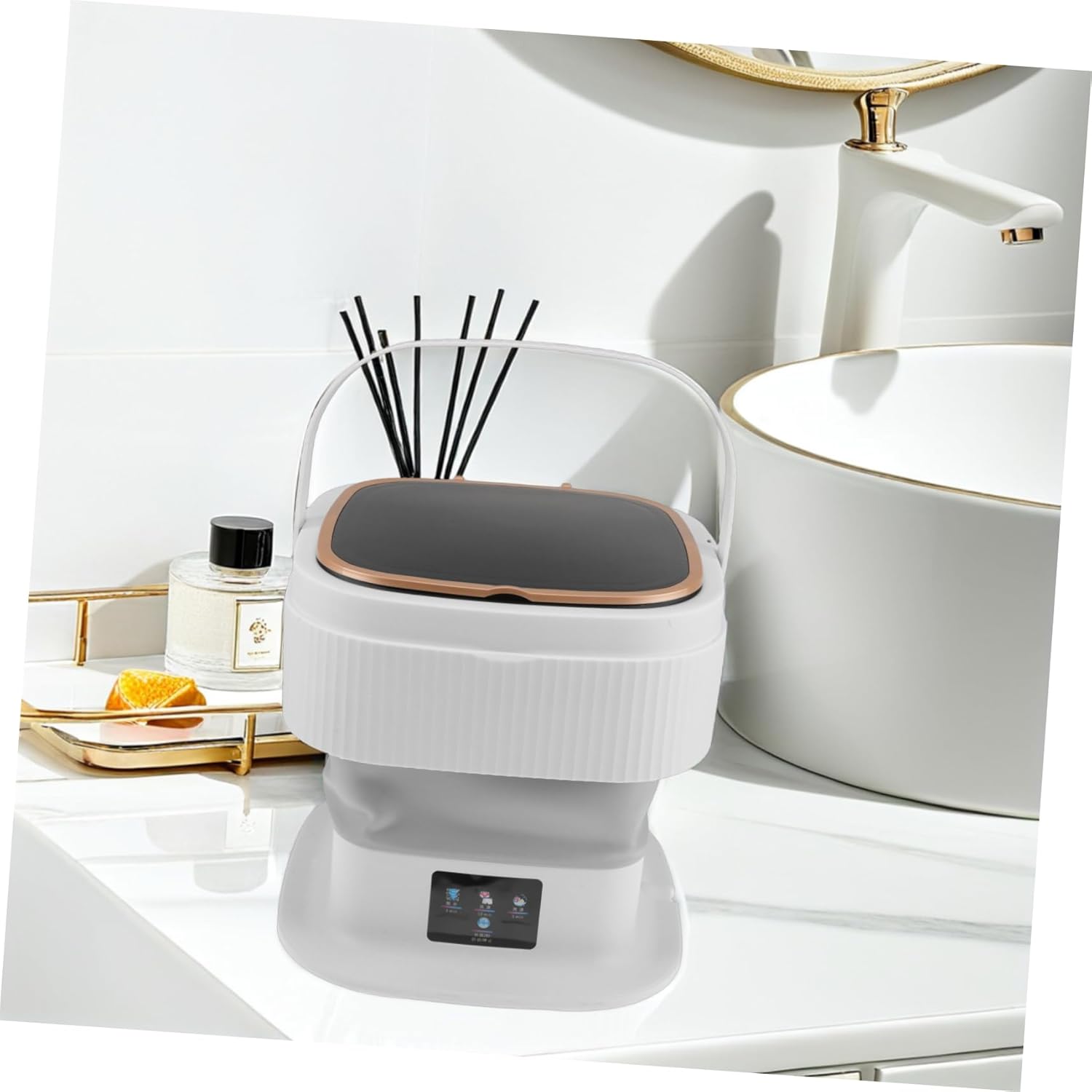 NUOBESTY Portable Washing Machine Compact Mini Washer Modes for Deep Cleaning Clothes for Apartments Hotels Rvs and