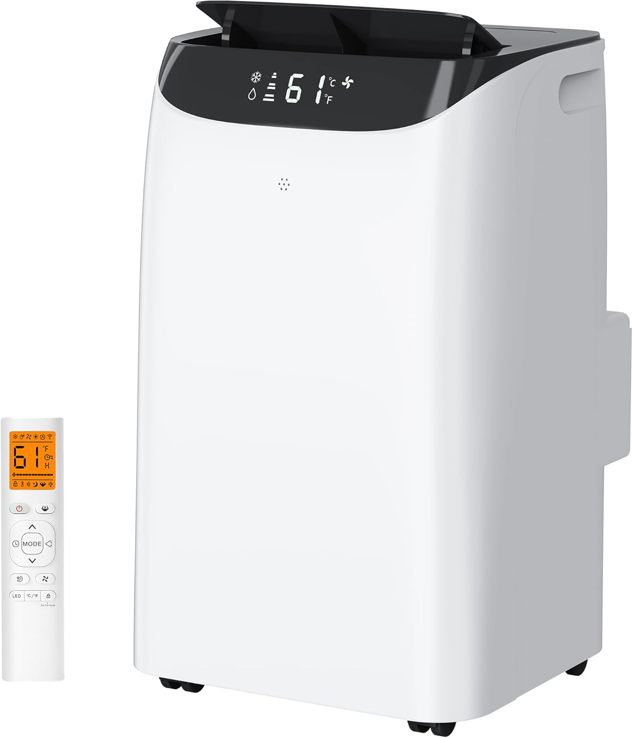 16000 BTU Smart Inverter Portable Air Conditioner with Cool, Dehumidifier and Fan Mode, 3-in-1 Portable AC Unit For Room up to 800 sq.ft with Remote Control & DIY Window Kit, 46dB