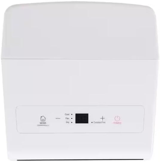 Seasons SM12R1 Portable 10000 BTU Air Conditioner, White; Bucket-less Evaporation System; Auto-restart; Electronic Control Panel with Digital Display; Cool Rooms Measuring 450 to 550 sq.ft; 2 Speeds