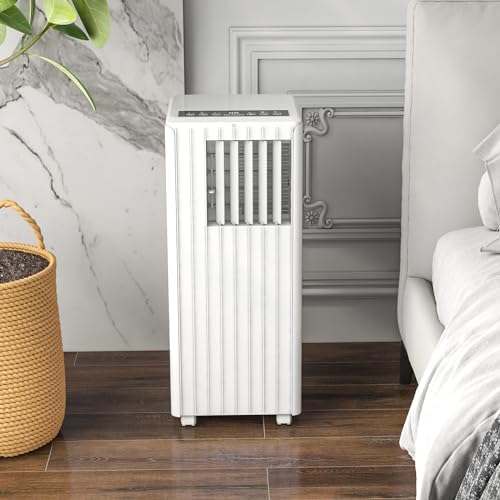 8000 BTU Portable Air Conditioner, 3-In-1 Air Conditioner, Fan/Cool/Dehumidify Modes, AC Unit Cools Up to 350 Sq.Ft, White