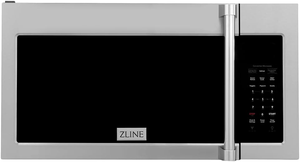ZLINE Over the Range Convection Microwave Oven in Stainless Steel with Traditional Handle and Sensor Cooking