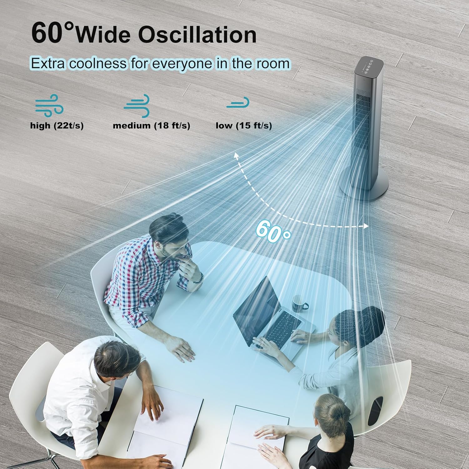 Windowless Portable Air Conditioner Ac Units with Remote, Evaporative Air Tower Cooling Fan, Small Indoor Outdoor Oscillating Swamp Cooler for Room Office Kitchen,7H Timer, Black