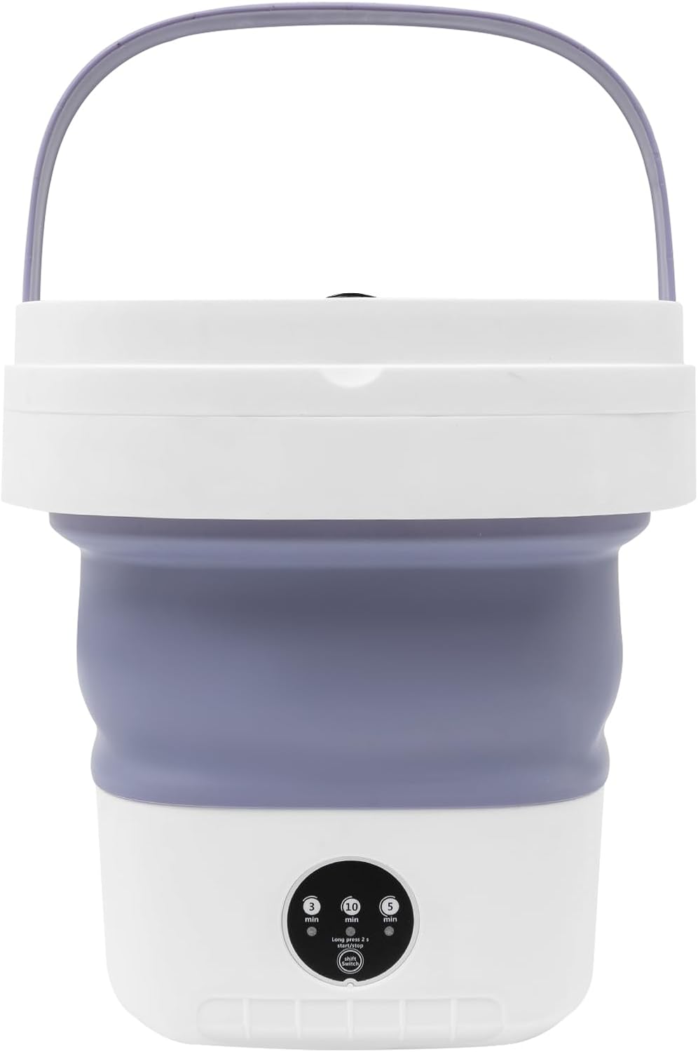 Mini Laundry Machine 12l, Foldable Laundry Machine, Portable Washing Machine, 3 Cleaning Modes Suitable for Baby Clothes, Underwear, and Socks, Ideal for Apartments, Hotels, Traveling (Purple)
