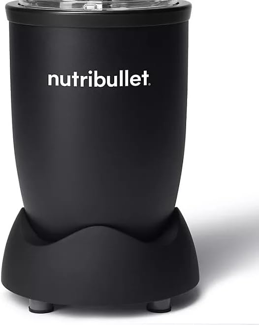NutriBullet Pro 900W Single-Serve Blender Exclusive Bundle – Multi-Speed, Easy Clean, Ideal for Smoothies & Shakes, Durable Stainless Steel Blades, Includes 1x32oz Blender Cup & 2x24oz - Matte Black