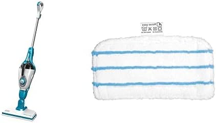 BLACK+DECKER B+D HSMC1321 2in1 STEAM MOP and Portable Steamer + BLACK+DECKER SMP20 Steam-Mop Washable Microfiber Pads