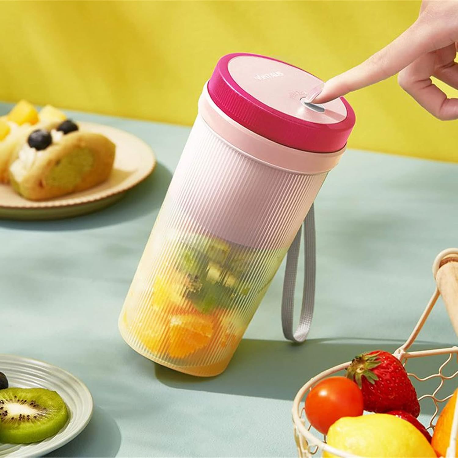 Portable Wireless Slow Blender Cup Appliance Fruit Orange Chargable Mixer Machine