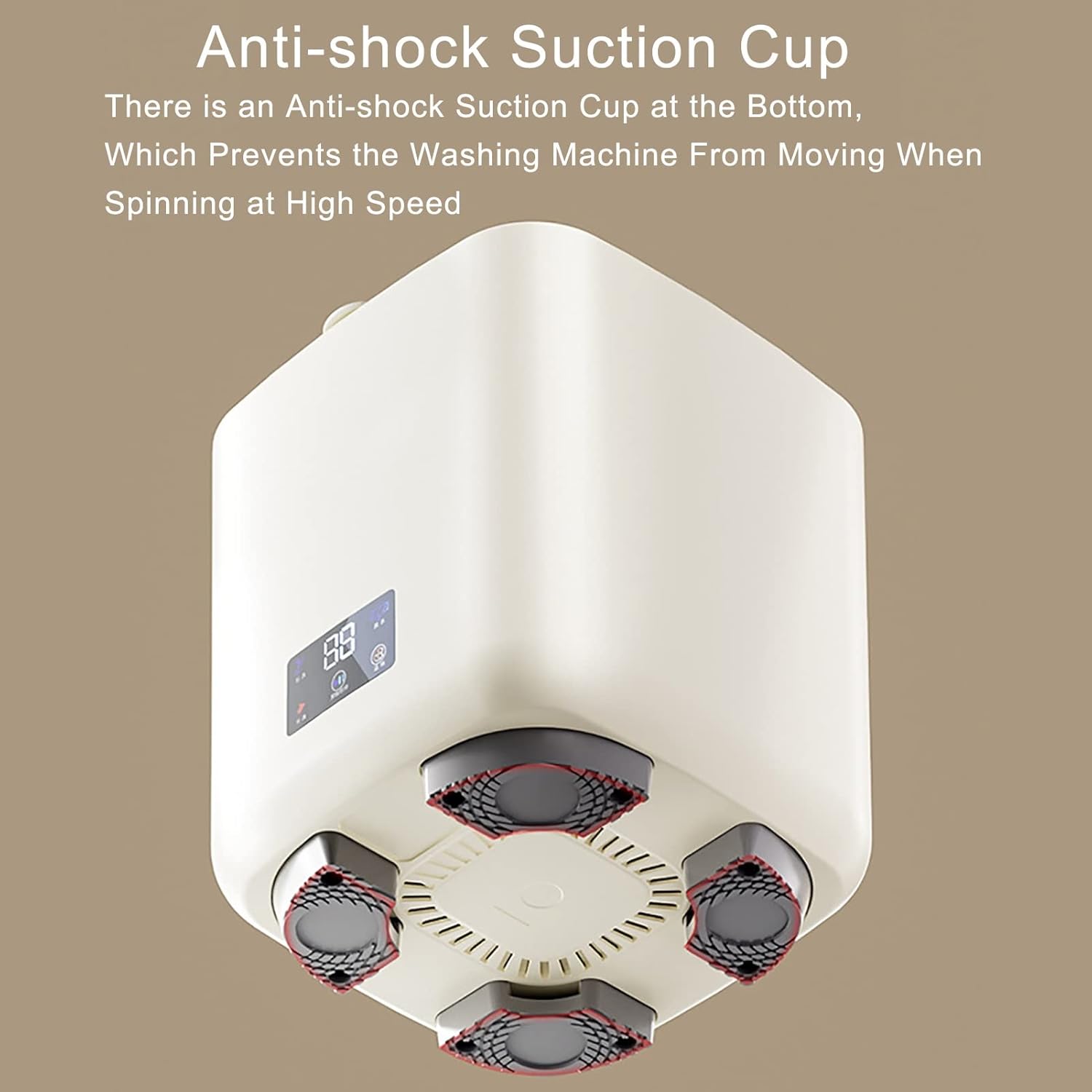 2023 New Automatic Mini Washing Machine Portable Washer with Spin Dry and Blue Ray, 7L Small Laundry Washing Machine - Automatic Water Intake and Drainage (Color : Purple)