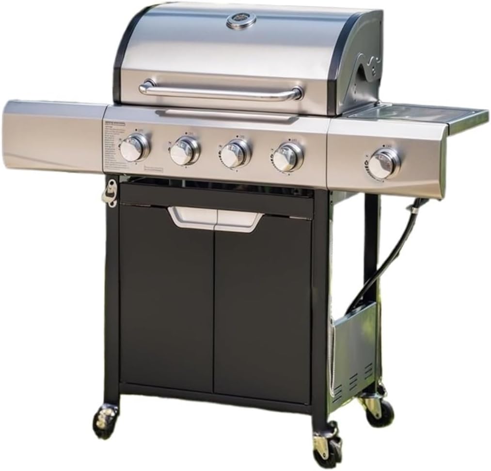 Burner Barbecue Grill Stainless Steel Fit For GAS Grill With Side Burner And Cover Outdoor BBQ, Camping