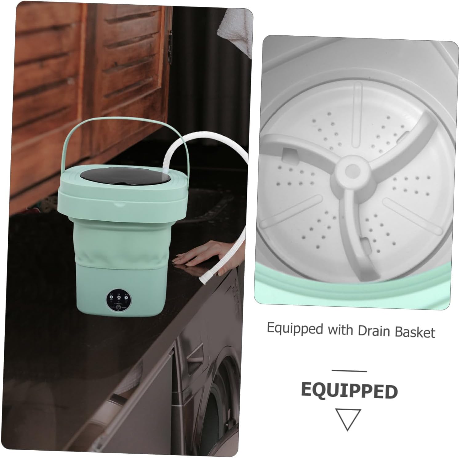 jojofuny Portable Mini Washing Machine -dry Function Capacity Lightweight Design for Travel and Apartments Us