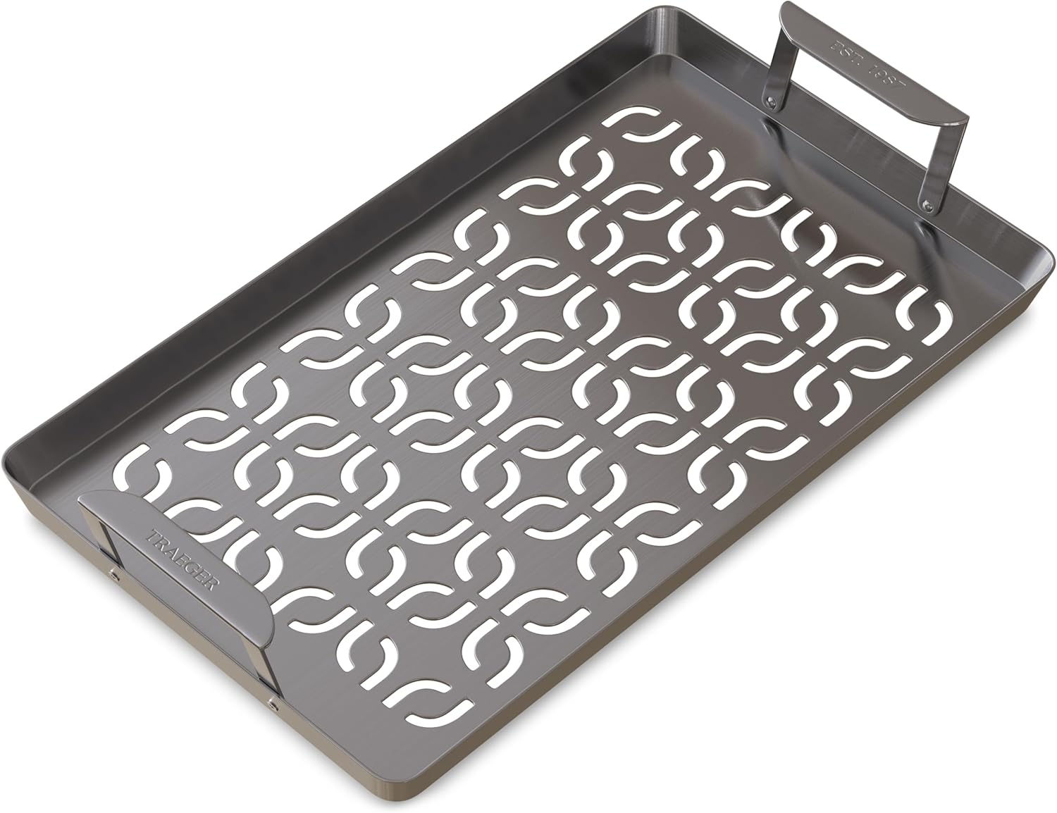 Traeger Grills BAC610 ModiFIRE Stainless Steel Fish & Veggie Grill Tray – Durable Grill Grate Accessory for Outdoor Grills, Ideal for Small Foods like Shrimp, Vegetables, and Meatballs