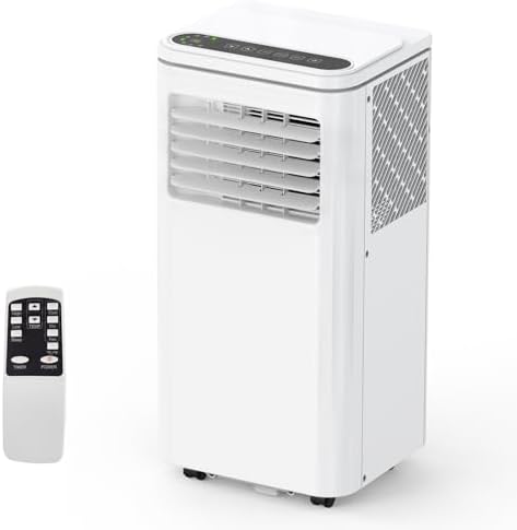 Portable Air Conditioner, 10000 BTU Standing AC Unit, Room Air Conditioner with Remote Control, 3-in-1 Function Cool & Fan& Dry, Cool Up to 450 Sq.ft, Sleep Mode, 110-115V, Quiet Operation